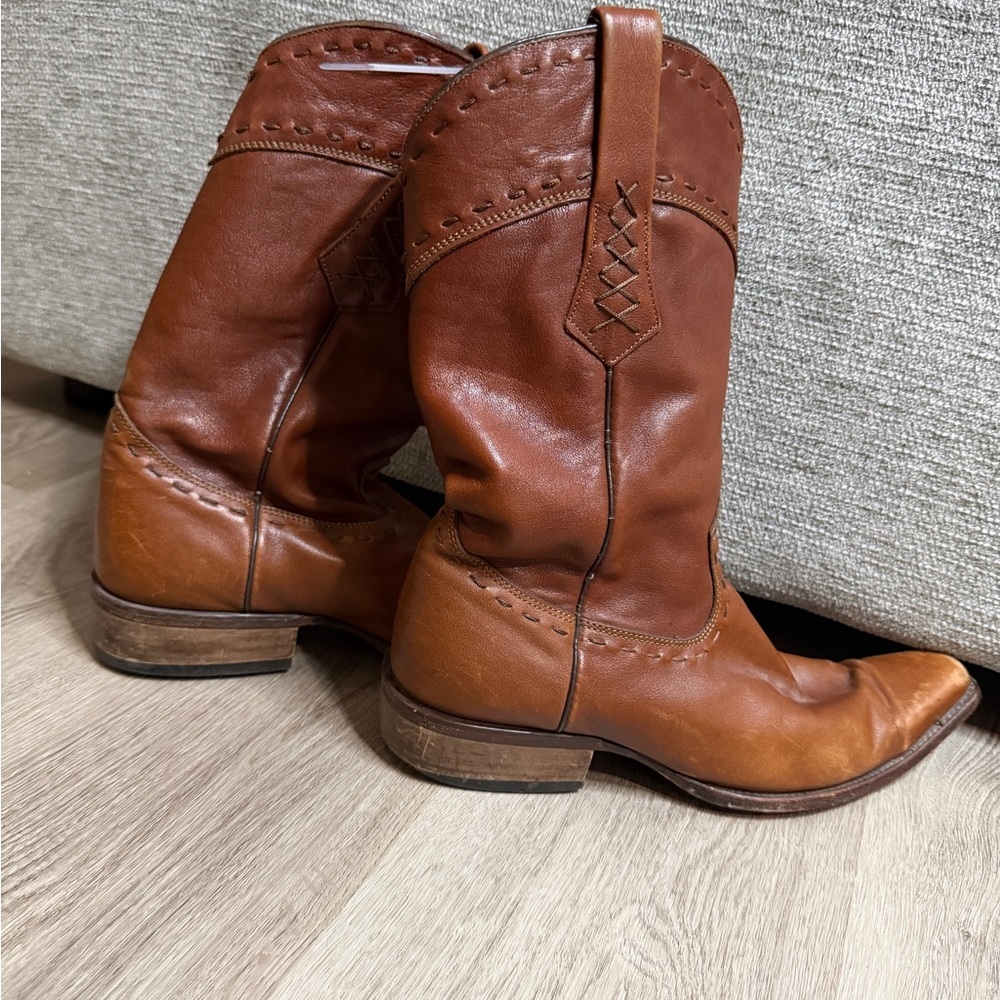 Cuadra Black Leather Cowboy Boots - Picture 3 of 9